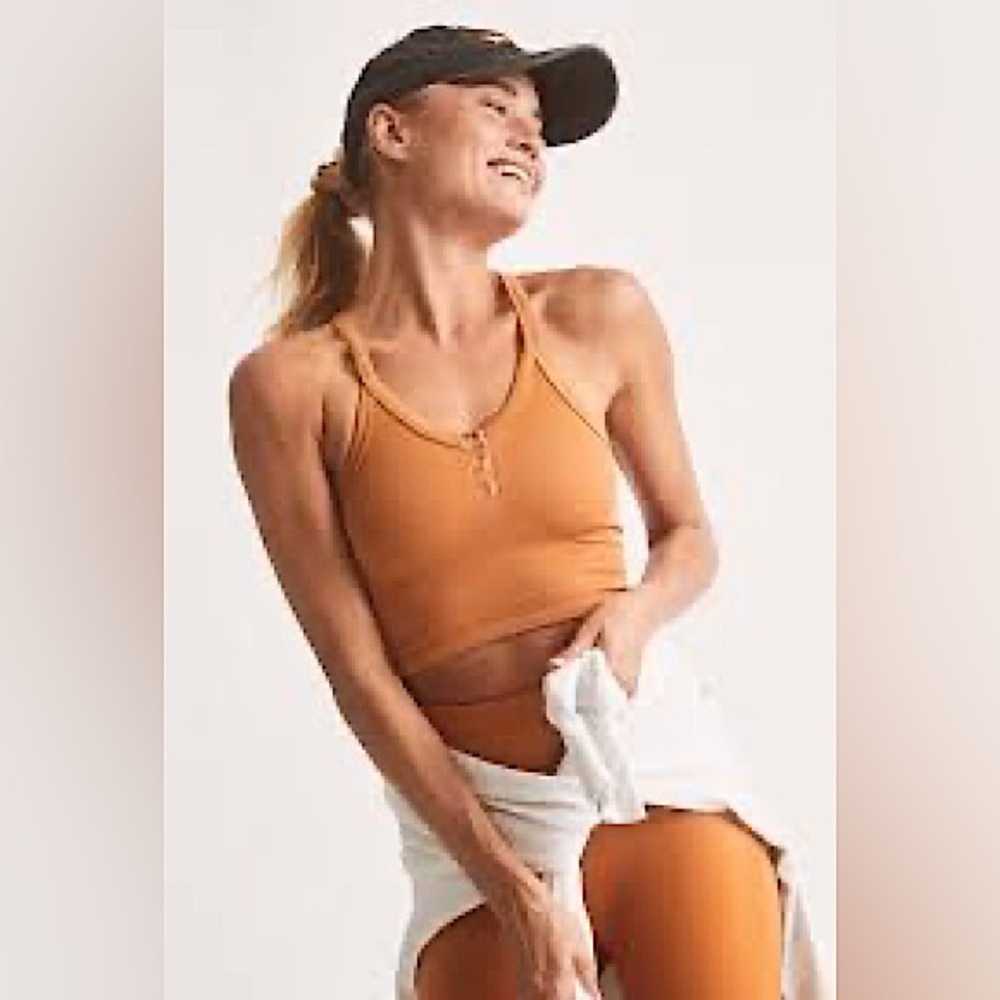 FP Movement by Free People Orange Crop Top